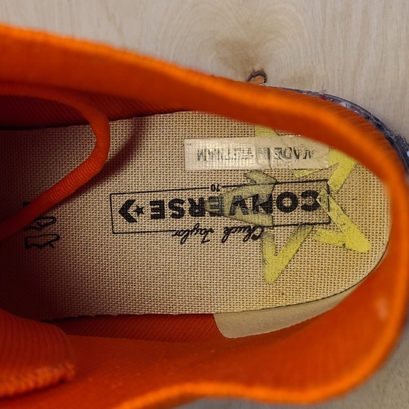 Converse Renew Chuck 70 Knit High In The 'Bright Poppy' Orange Colorway Shoes - Picture 10 of 10